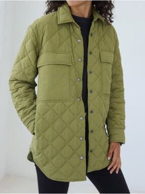 AYR Quilted Olive-Green Utility Jacket